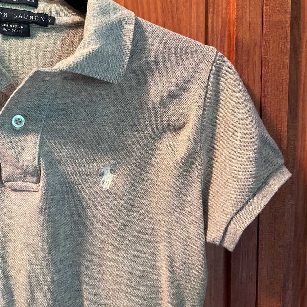 Ralph Lauren girls gray Polo - Picture 3 of 9